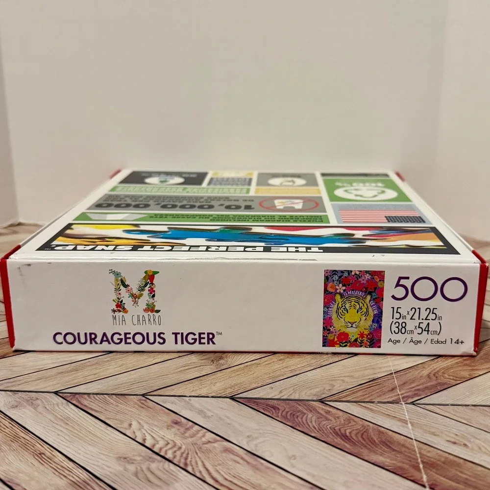 Buffalo Games Mia Charro Courageous‎ Tiger 500 Piece Jigsaw Puzzle Art Sealed